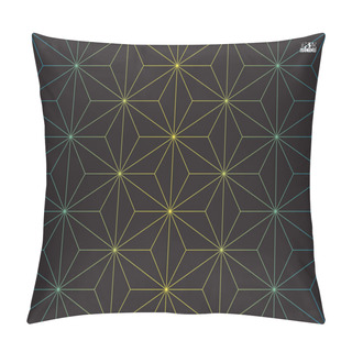 Personality  Graphic Illustration With Geometric Pattern. Eps10 Vector Illustration. Pillow Covers
