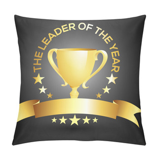 Personality  Vector Leader Trophy Icon Pillow Covers