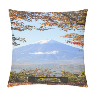 Personality  Mt. Fuji With Fall Colors In Japan Pillow Covers