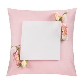 Personality  Beautiful Flowers And Blank Card Pillow Covers