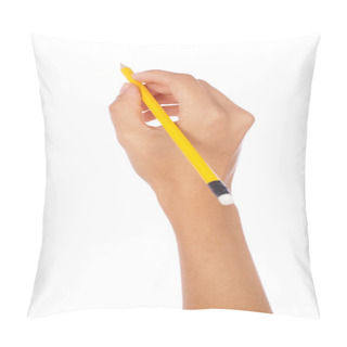 Personality  Hand Holding A Pencil Pillow Covers