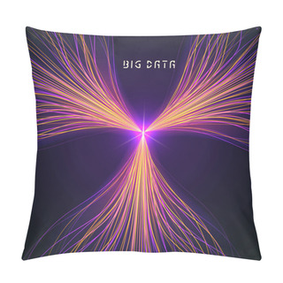 Personality  Abstract Data Transmission Visualization Pillow Covers