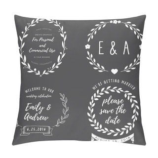 Personality  Chalk Wreath Set  Pillow Covers