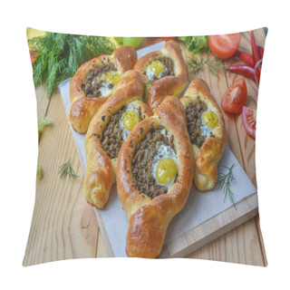 Personality  Open Yeast Pies With Liver And Quail Eggs Pillow Covers