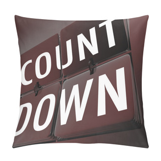Personality  Countdown Word Retro Clock Pillow Covers