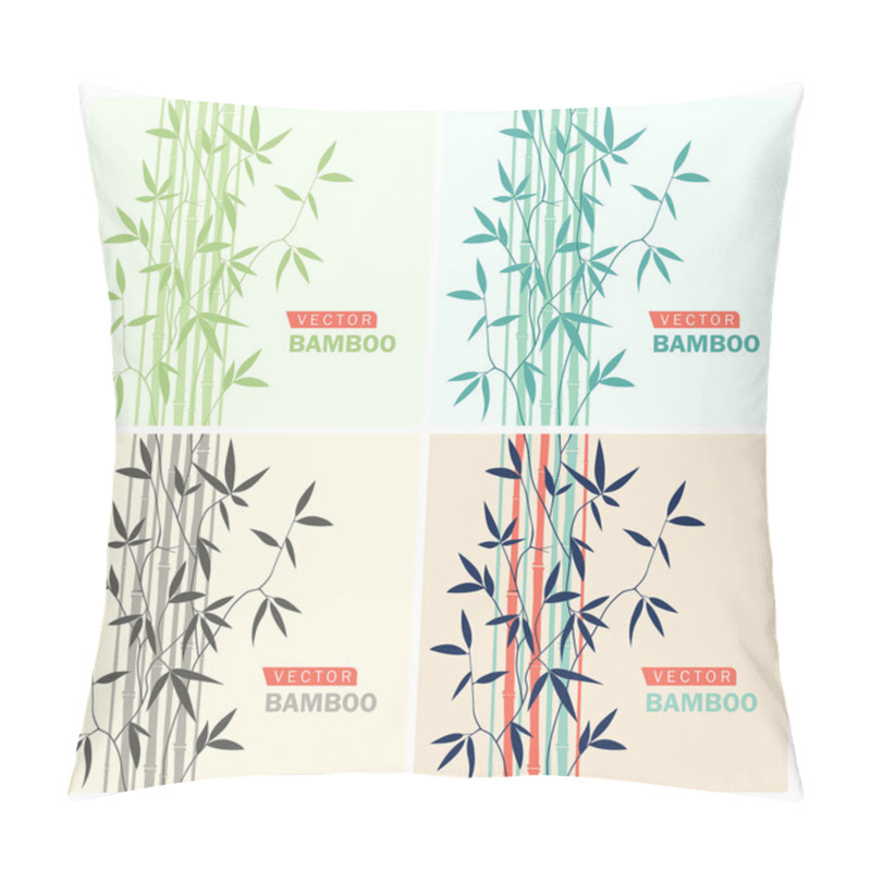Personality   Bamboo,vector illustration pillow covers