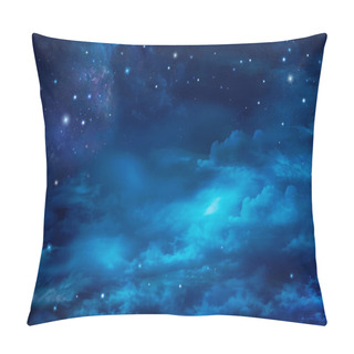 Personality  Stars In Space Or Night Sky - Fairy Night Sky With Stars And Clouds. Pillow Covers