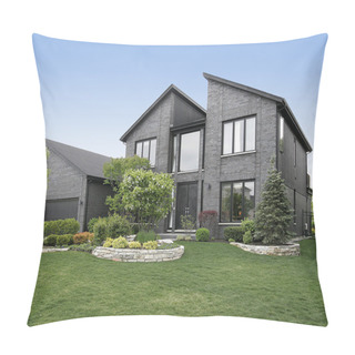 Personality  Modern Gray Brick Home Pillow Covers