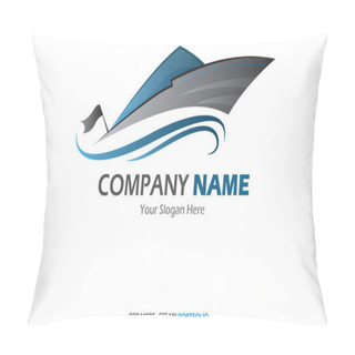 Personality  Compaby (Business) Name - Yacht,Sailboat - Logo,Vector,Symbol,Sign Pillow Covers