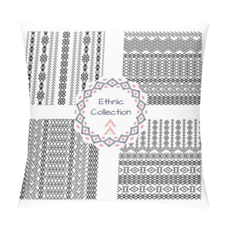 Personality  Ethnic Tribal Pattern With Geometric Ornaments Pillow Covers