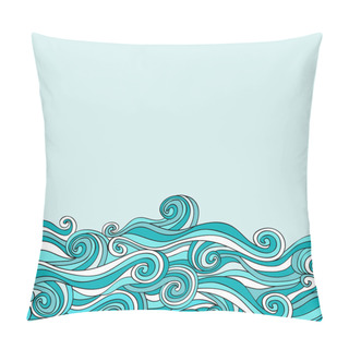 Personality  Waves Background Pillow Covers