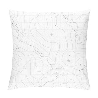 Personality  Topographic Background Pillow Covers