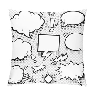 Personality  Comic Bubbles And Elements Pillow Covers
