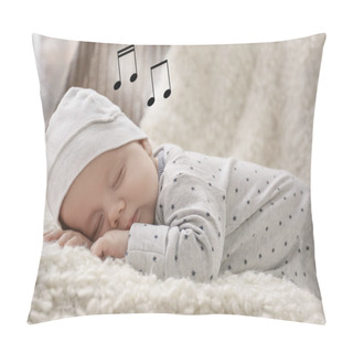 Personality  Baby Sleeping On Plaid Pillow Covers