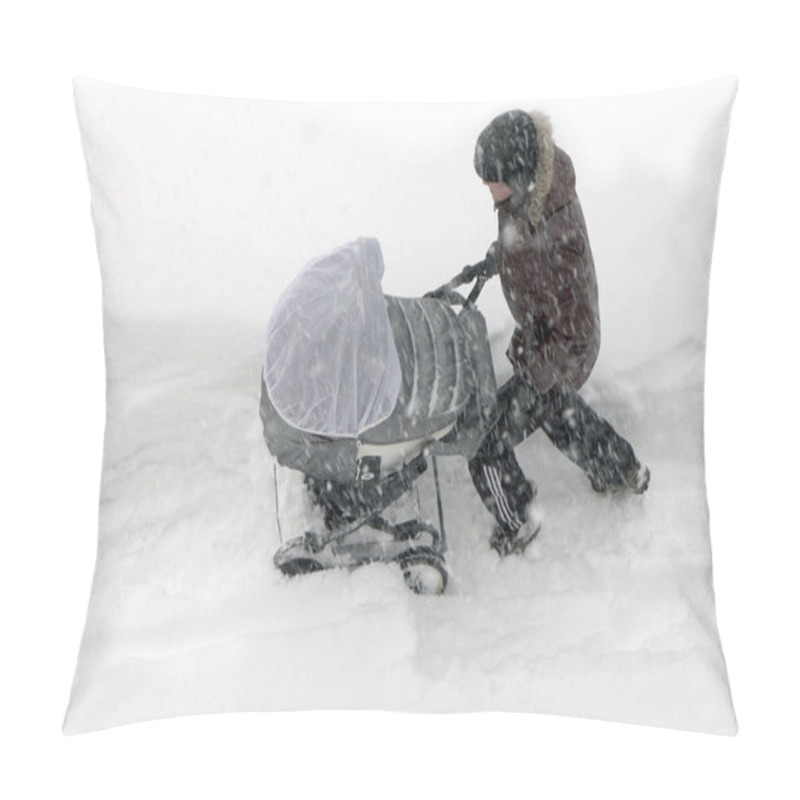 Personality  Father  And Baby Carriage Pillow Covers