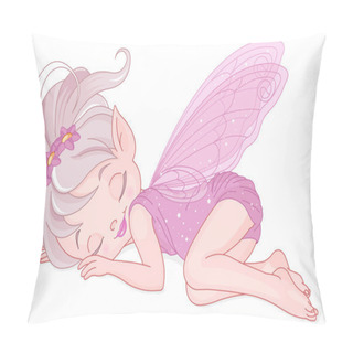 Personality  Cute Pink Fairy Is Sleeping Pillow Covers