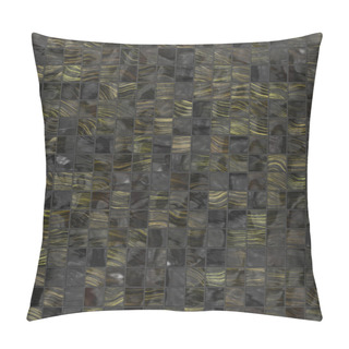 Personality  Black Golden Plain Tiles Pillow Covers