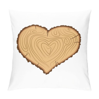 Personality  Heart Wood. I Love Tree. Like Firewood Pillow Covers