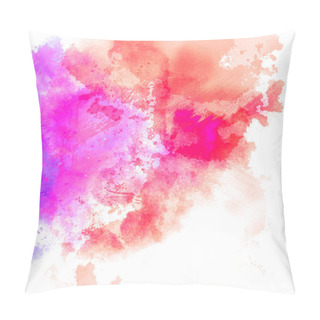 Personality  Abstract Watercolor Painting Background. Pillow Covers