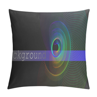 Personality  Abstract Background. Space Background With Linear Swirl  Pillow Covers