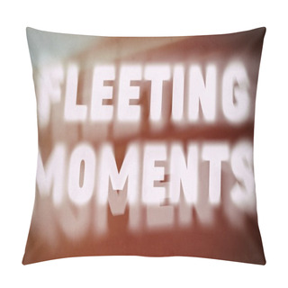 Personality  Fleeting Moments Word On Blurred Background Pillow Covers