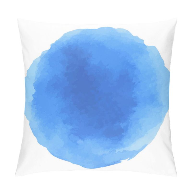 Personality  Abstract Watercolor blue dots. pillow covers