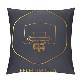 Personality  Analysis Gold Plated Metalic Icon Or Logo Vector Pillow Covers