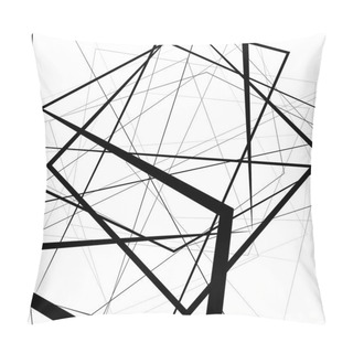 Personality  Geometric Abstract Lines Background Pillow Covers