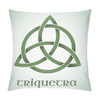 Personality  Triquetra Symbol With Gradients Pillow Covers