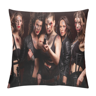 Personality  Armed Strong Female Killers Pillow Covers