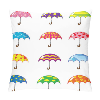 Personality  Cartoon Umbrellas Icon Pillow Covers