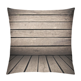 Personality  Wooden Planks Interior Background, Wood Floor And Wall Pillow Covers