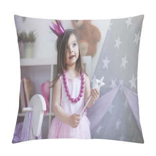 Personality  Little Princess With Magic Wand Pillow Covers