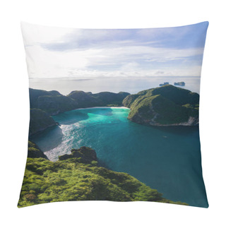Personality  Maya Bay Koh Phi Phi Thailand, Turquoise Clear Water Thailand Koh Pi Pi,Scenic Aerial View Of Koh Phi Phi Island In Thailand Pillow Covers