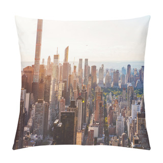 Personality  Aerial View Of The New York City Skyline Pillow Covers