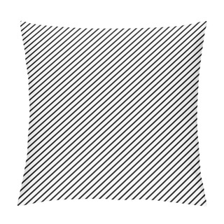 Personality  Geometric Striped Background With Black Continuous Lines. Vector Illustration Pillow Covers