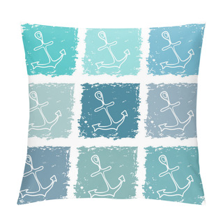 Personality  Pattern Seamless With Anchor Pillow Covers