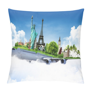 Personality  Travel The World By Airplane, Concept Pillow Covers