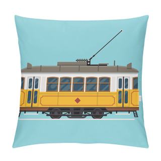 Personality  Lovely Retro Detailed Tram Car Pillow Covers