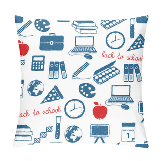 Personality  Back To School Doodle Pattern Pillow Covers