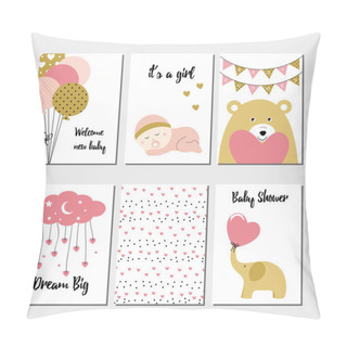 Personality  Baby Shower Cards Pillow Covers