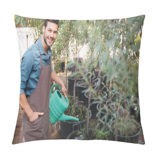 Personality  Gardener Watering Plants Pillow Covers
