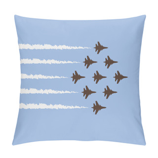 Personality  Vector Airplane Show Pillow Covers