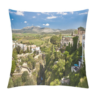 Personality  Panoramic View Of Ronda, Andalusia, Spain Pillow Covers