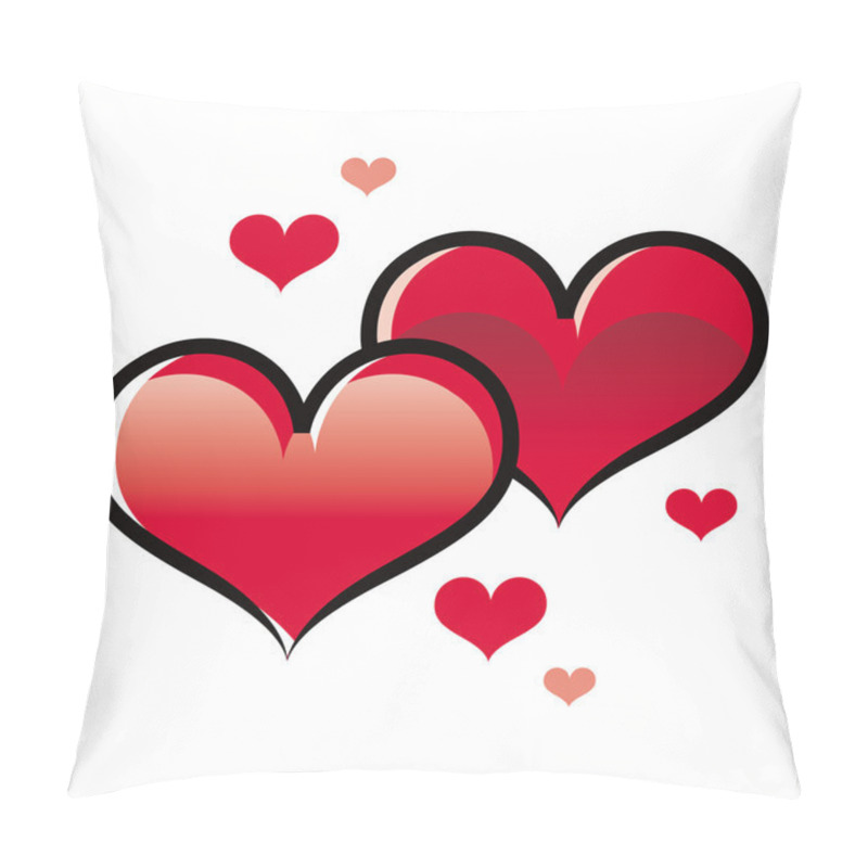 Personality  Two hearts pillow covers