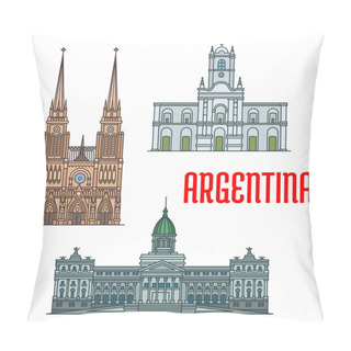 Personality  Famous Churches And Palaces Of Argentina Pillow Covers