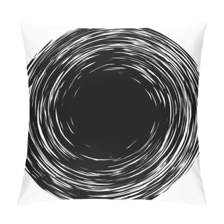 Personality  Vortex Strokes Circle Pillow Covers