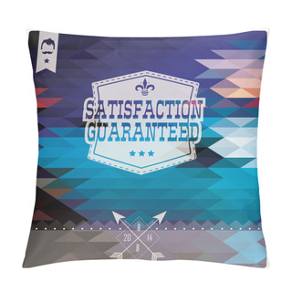 Personality  Vintage Retro Hipster Label, Typography, Geometric Design Elements, Vector Illustration Pillow Covers