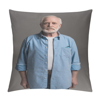 Personality  Senior Bearded Man Pillow Covers