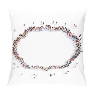 Personality  People In The Form Of A Vintage Frame. Pillow Covers